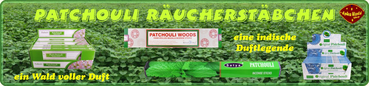 Ephra World Räucherstäbchen Shop - Patchouli Räucherstäbchen