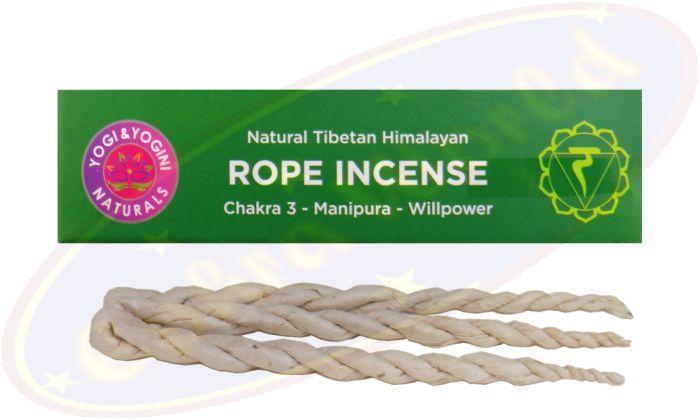 Natural Tibetan Himalayan Rope Incense/Räucherschnüre 3. Chakra