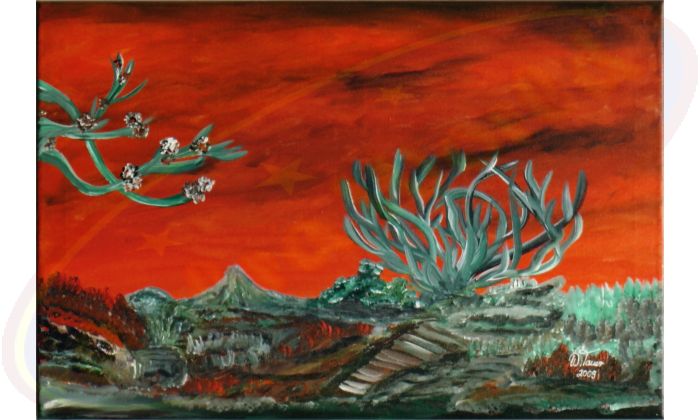 Acrylgemälde Am Dritten Tag von Wanda Tauer