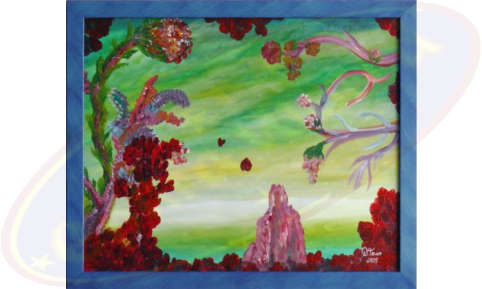 Acrylgemälde Die Liebenden von Wanda Tauer