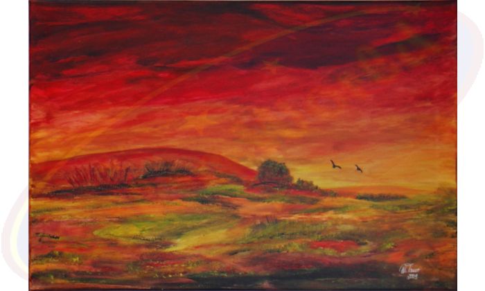 Acrylgemälde Entfliehen von Wanda Tauer