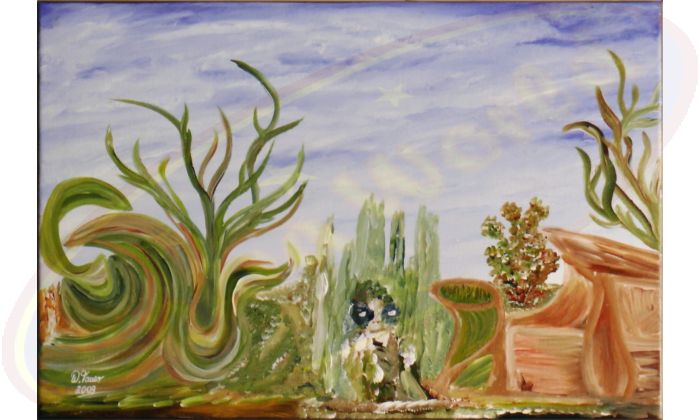 Acrylgemälde Hempi von Wanda Tauer