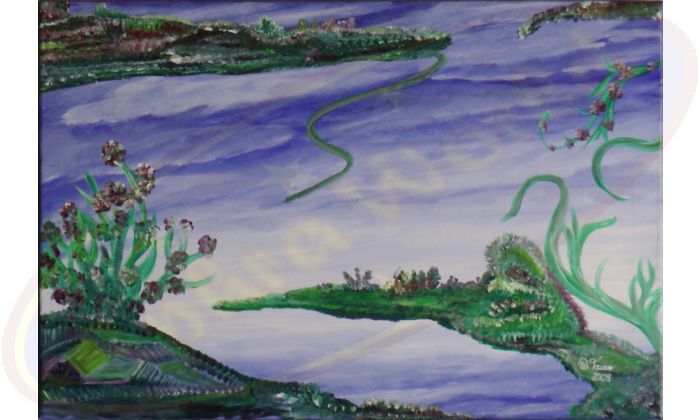 Acrylgemälde In Reptilo von Wanda Tauer