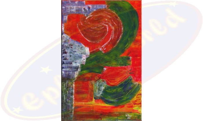 Acrylgemälde Rom Brennt von Wanda Tauer