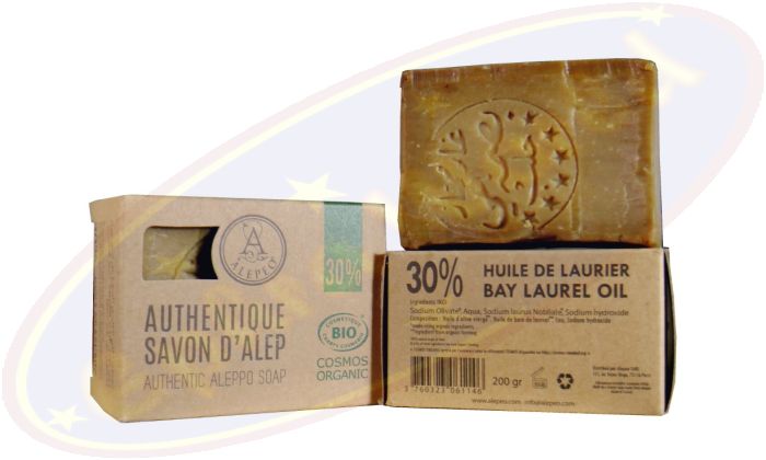 Aleppo Seife Authentisch Original mit 30% Lorbeeröl 200g