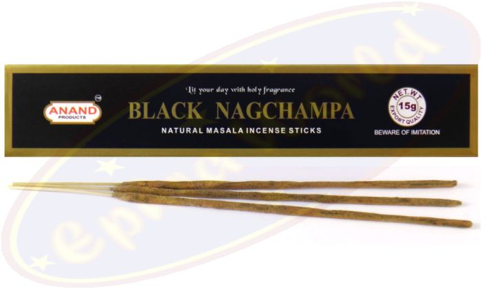 Anand Black Nagchampa Masala Räucherstäbchen