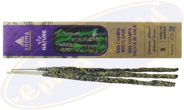 Aroma Nature Nag Champa White Sage Smudge Räucherstäbchen