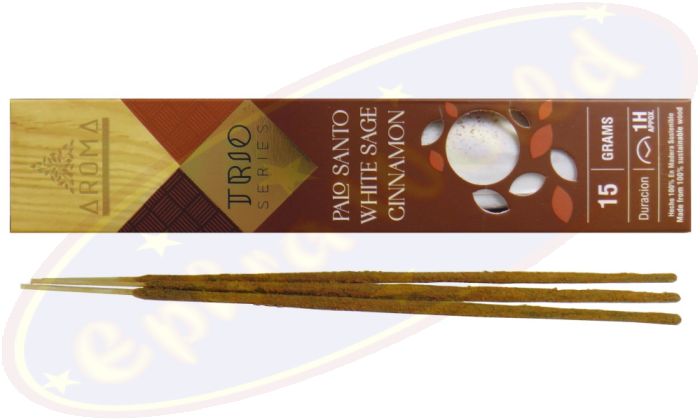 Aroma Trio Series Palo Santo-White Sage & Cinnamon Masala Räucherstäbchen