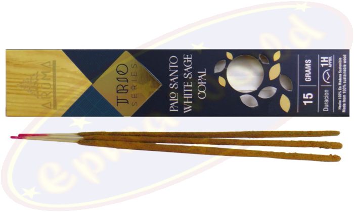 Aroma Trio Series Palo Santo-White Sage & Copal Masala Räucherstäbchen