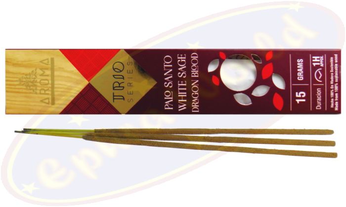 Aroma Trio Series Palo Santo-White Sage & Dragon Blood Masala Räucherstäbchen