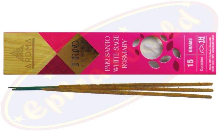 Aroma Trio Series Palo Santo-White Sage & Rosemary Masala Räucherstäbchen
