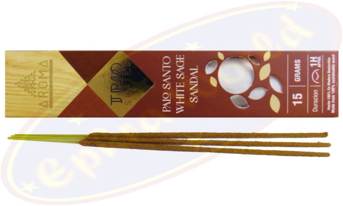 Aroma Trio Series Palo Santo-White Sage & Sandal Masala Räucherstäbchen