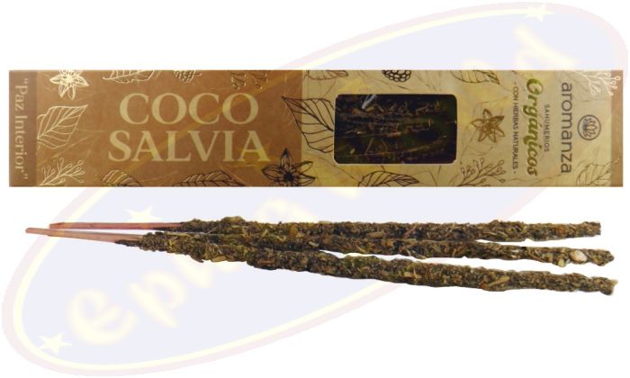 Aromanza Organicos Coco Salvia Smudge Räucherstäbchen
