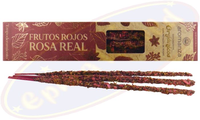 Aromanza Organicos Frutos Rojos & Rosa Real Smudge Räucherstäbchen