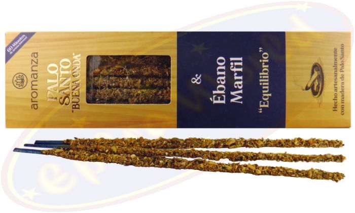 Aromanza Palo Santo "Buena Onda" Ebano Marfil Smudge Räucherstäbchen