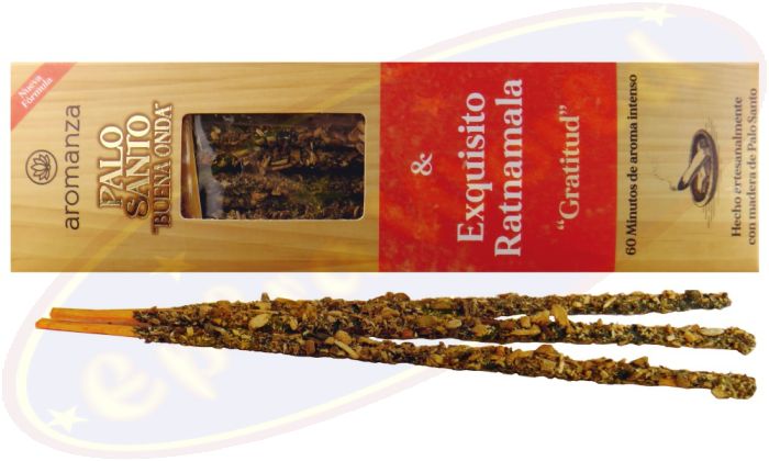 Aromanza Palo Santo "Buena Onda" Exquisito Ratnamala Smudge Räucherstäbchen