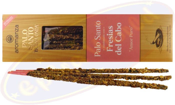 Aromanza Palo Santo "Buena Onda" Fresias del Cabo Smudge Räucherstäbchen