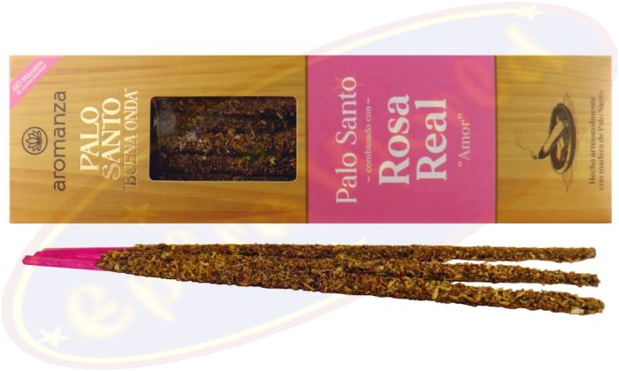 Aromanza Palo Santo "Buena Onda" Rosa Real Smudge Räucherstäbchen