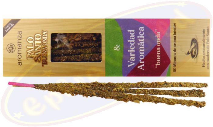 Aromanza Palo Santo "Buena Onda" Variedad Aromatica Smudge Räucherstäbchen