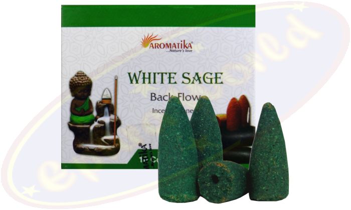Aromatika Backflow Cones/Rückfluss-Räucherkegel White Sage