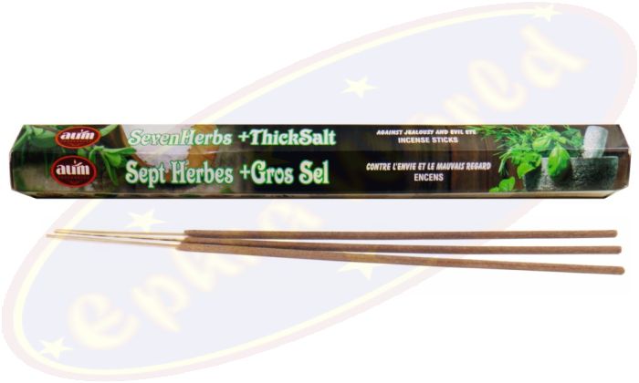 AUM Seven Herbs & Thick Salt/Sal Cruesa Flora Räucherstäbchen