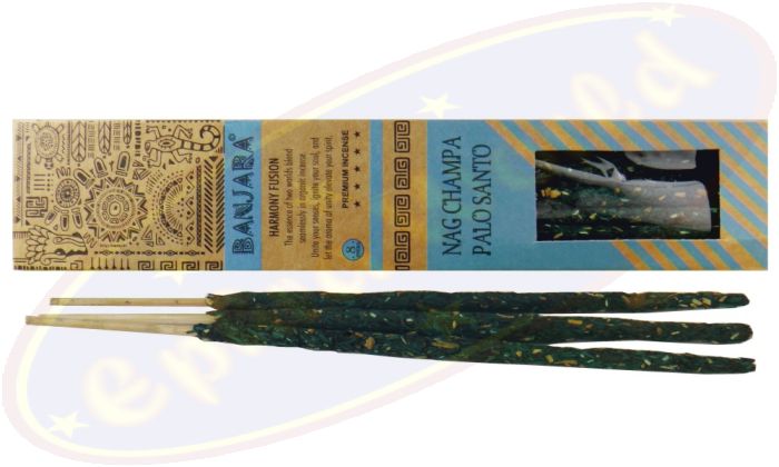 Banjara Harmony Fusion Nag Champa Palo Santo Smudge Räucherstäbchen