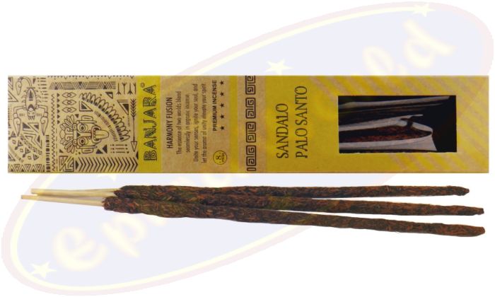 Banjara Harmony Fusion Sandalo Palo Santo Smudge Räucherstäbchen