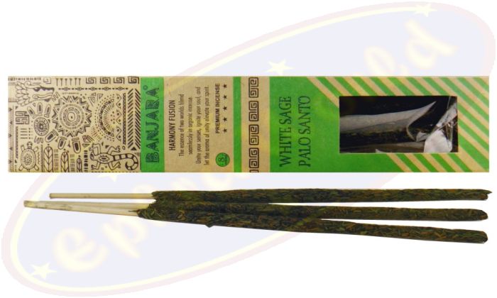 Banjara Harmony Fusion White Sage Palo Santo Smudge Räucherstäbchen