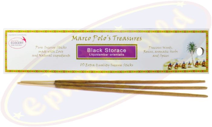 Marco Polo´s Treasures Black Storace Masala Räucherstäbchen 20g