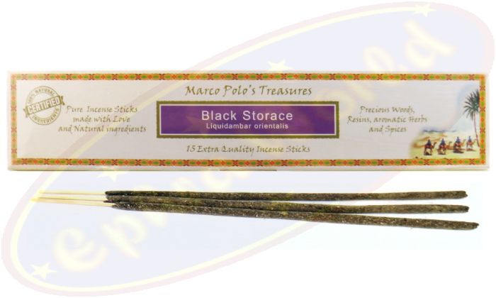 Marco Polo´s Treasures Black Storace Masala Räucherstäbchen 30g