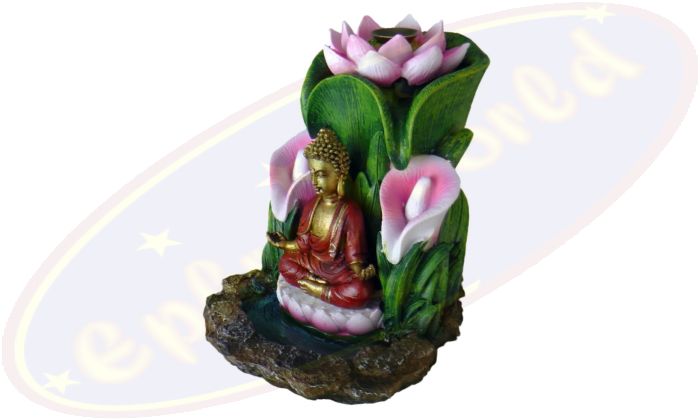 Buddha Rückflussräucherkegel-Brunnen