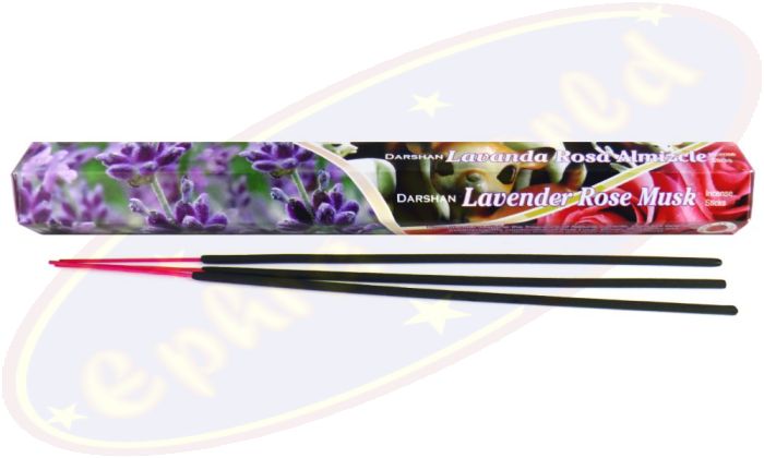 Darshan Lavender Rose Musk Räucherstäbchen