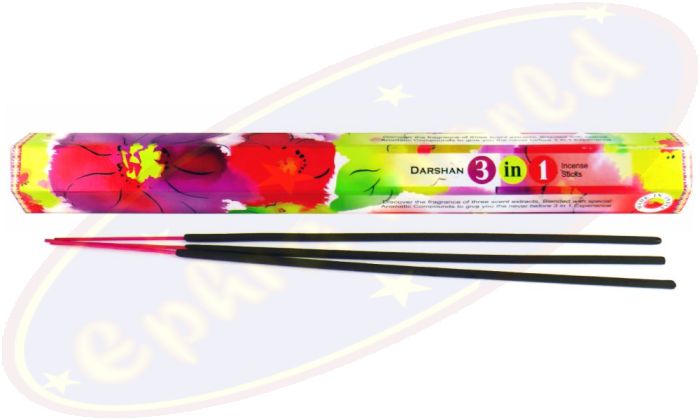 Darshan 3 in 1 Blumenduft Räucherstäbchen
