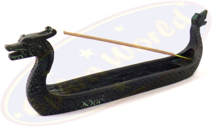 Räucherstäbchenhalter Drachenboot Wicky schwarz