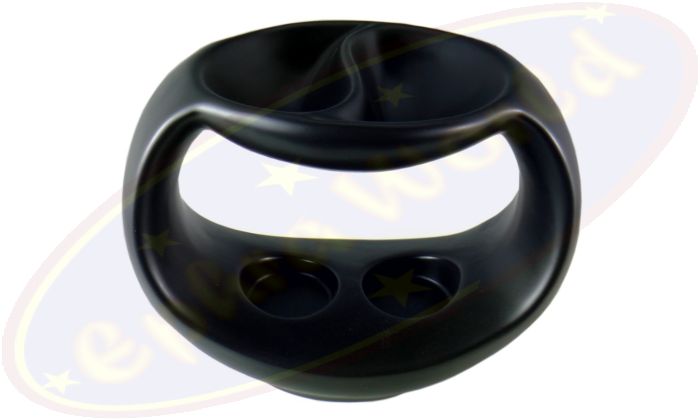 Duftlampe Yang schwarz Keramik 18x10x14cm