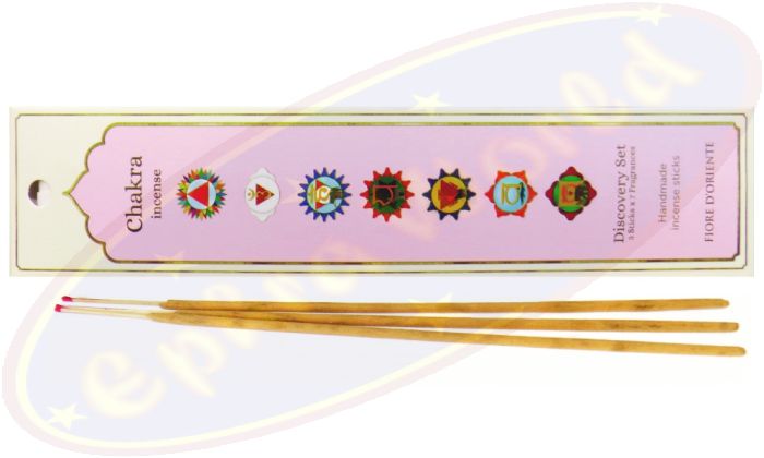 Fiore d`Oriente 7 Chakras Set Masala Räucherstäbchen 42g