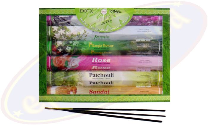 Flute Exotic Flowers & Woods 6 x 20 Räucherstäbchen Set