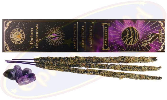 Fragrances & Sens Crystal Collection Amethyst Smudge Räucherstäbchen