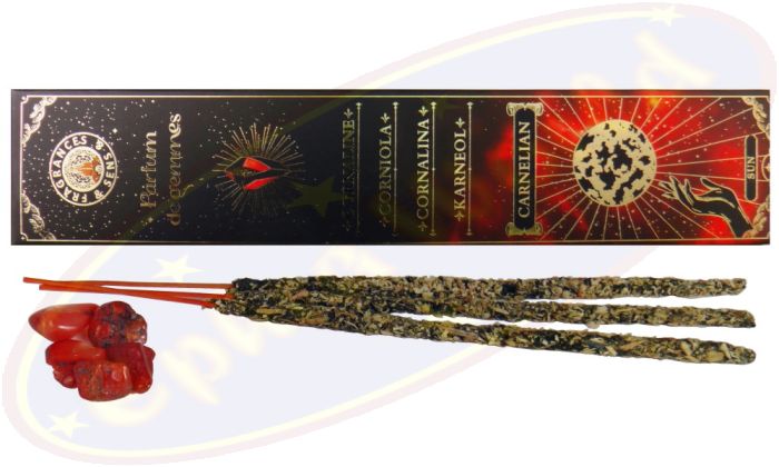 Fragrances & Sens Crystal Collection Karneol Smudge Räucherstäbchen