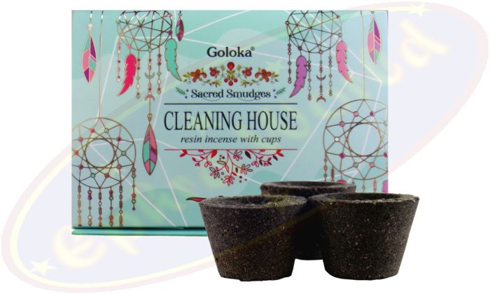 Goloka Räucherkohle-Töpfchen & Räucherharz Cleaning House