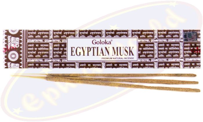 Goloka Egyptian Musk (Moschus) Masala Räucherstäbchen