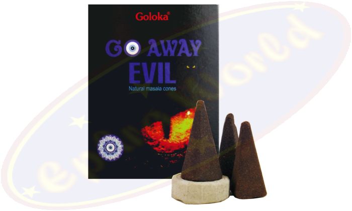 Goloka Gothic Go Away Evil Räucherkegel