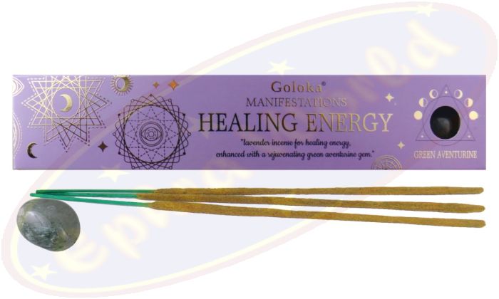 Goloka Manifestations Masala Räucherstäbchen Healing Energy & Green Aventurine