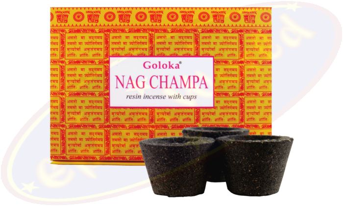 Goloka Räucherkohle-Töpfchen & Räucherharz Nag Champa