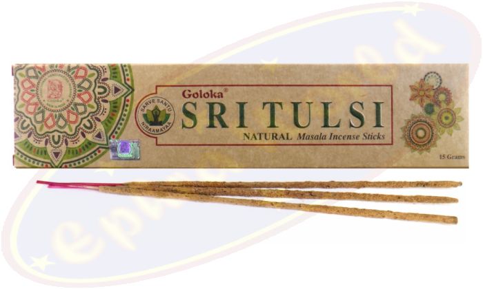Goloka natürliche Masala Räucherstäbchen Sri Tulsi