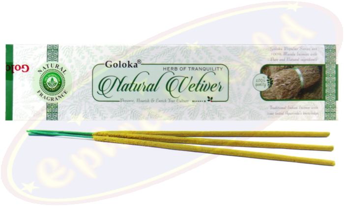 Goloka Natural Vetiver Masala Räucherstäbchen