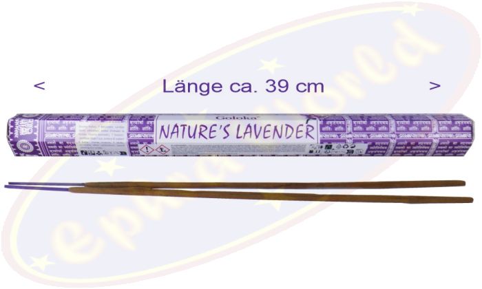 Goloka Nature´s Lavender XL Masala Räucherstäbchen Garten