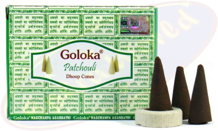 Goloka Patchouli Räucherkegel
