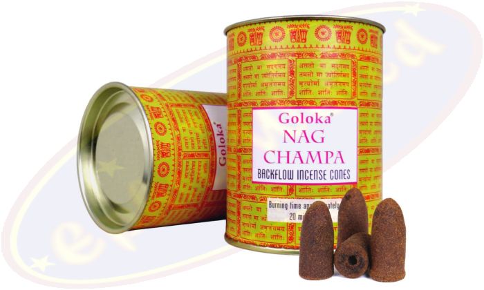 Goloka Rückfluss Räucherkegel Backflow Cones Nag Champa