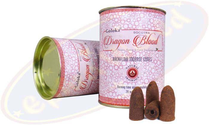 Goloka Rückfluss Räucherkegel Backflow Cones Natural Dragon Blood